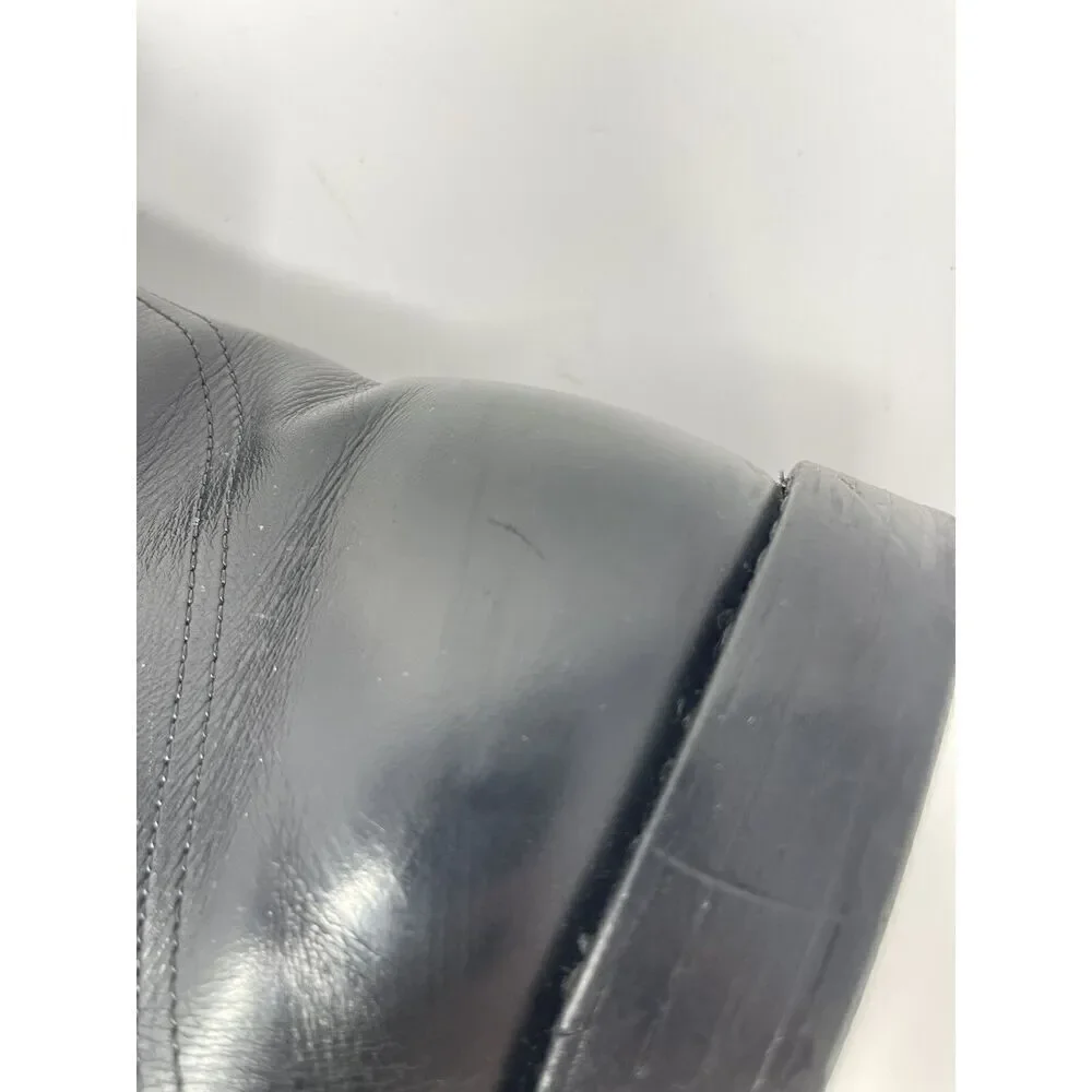 Allen Edmonds First 1st Avenue Black Laced Boots Cap Toe Combo Sole Size 11.5 D